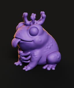 Frog King STL | Fantasy miniature 3D Print | HighDetail 3d model