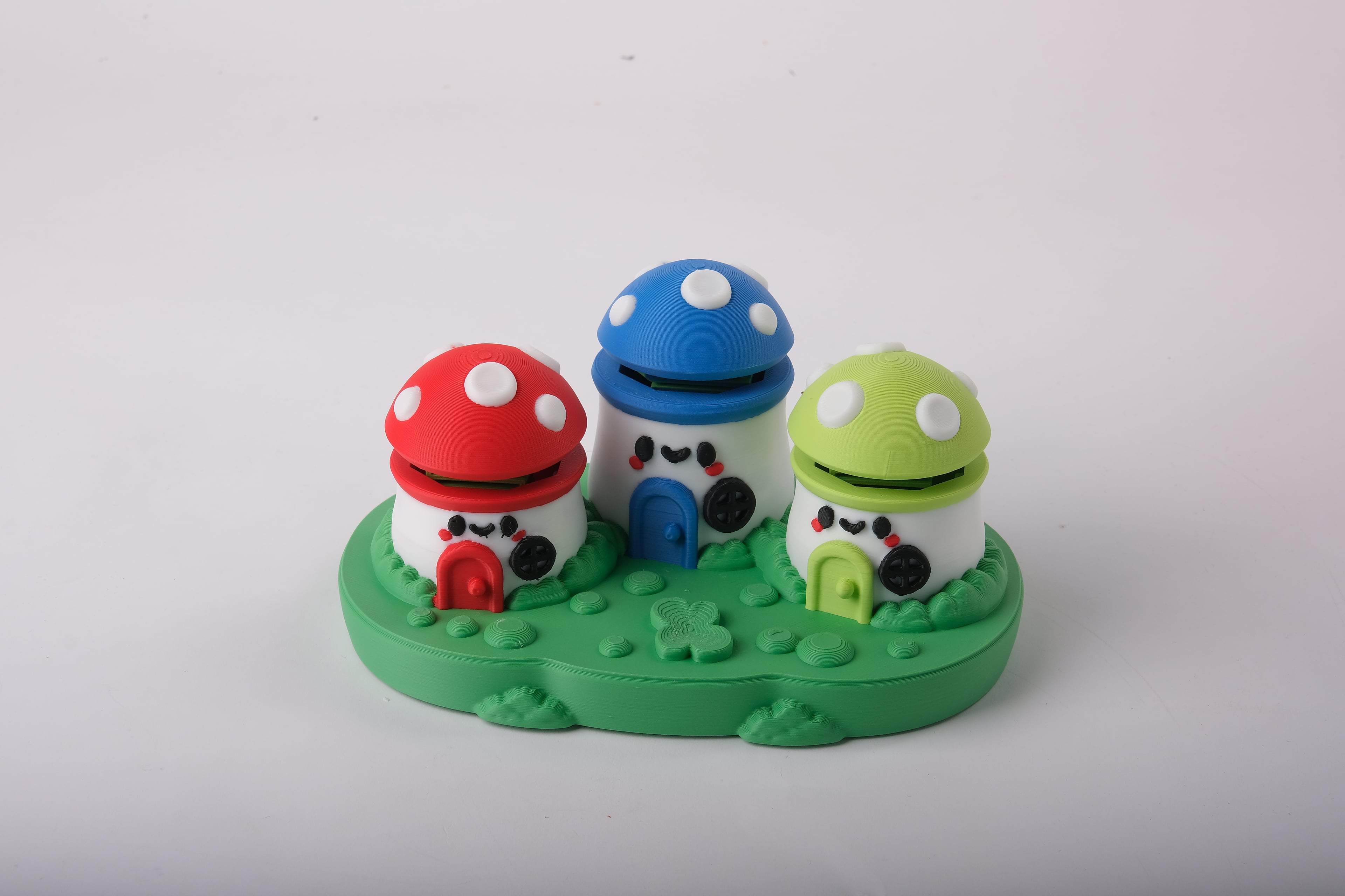 Mushroom House Clicker Fidget Toy 3d model