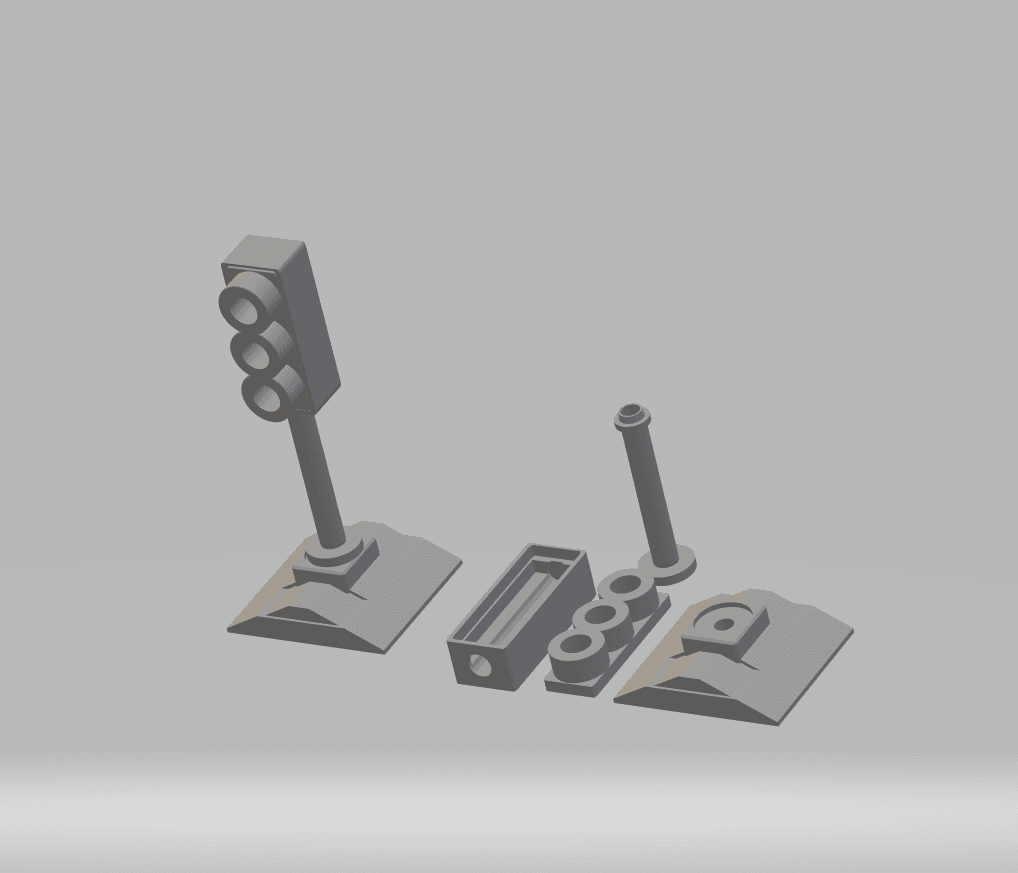 FHW: Crash Racers LED Sign Post 3d model