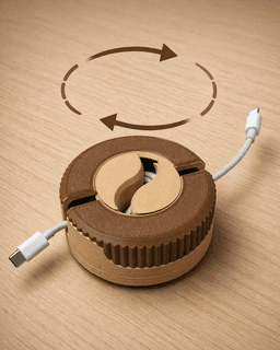 Ergonomic Cable Organizer | Wire Winder | Reel 3d model