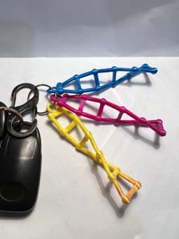 DNA Keyring 3d model