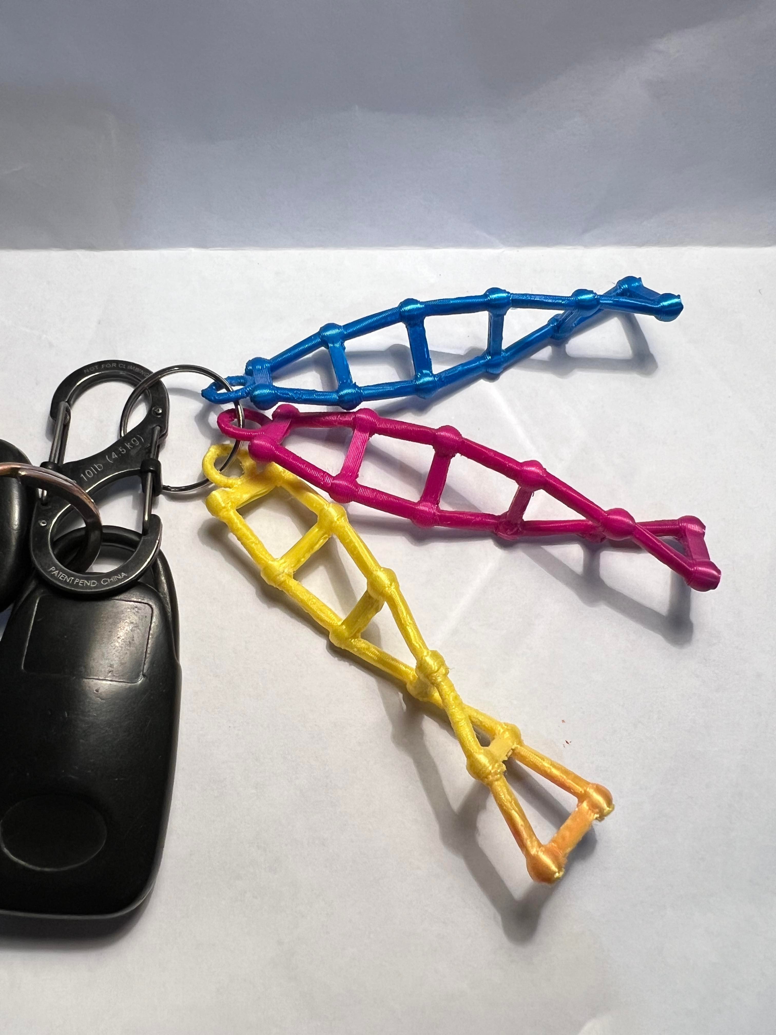 DNA Keyring 3d model