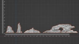 Realistic Rock Set for Miniatures | 10 STL Models (Small, Medium, Large) 3d model