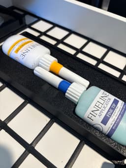 Two Fineline 1.25oz Applicators for Gridfinity 3d model