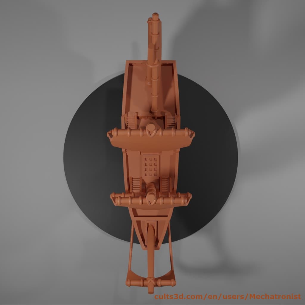 Galleon Ship Model Compatible With DnD Spelljammer 3d model