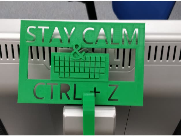 StayCalmCTRLAltDel.stl 3d model