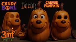 Max the Grinch Dog Pumpkin 3d model