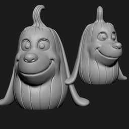 Max the Grinch Dog Pumpkin 3d model