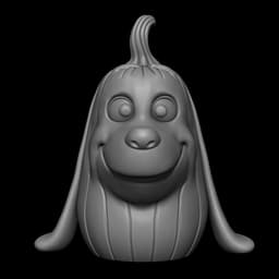 Max the Grinch Dog Pumpkin 3d model