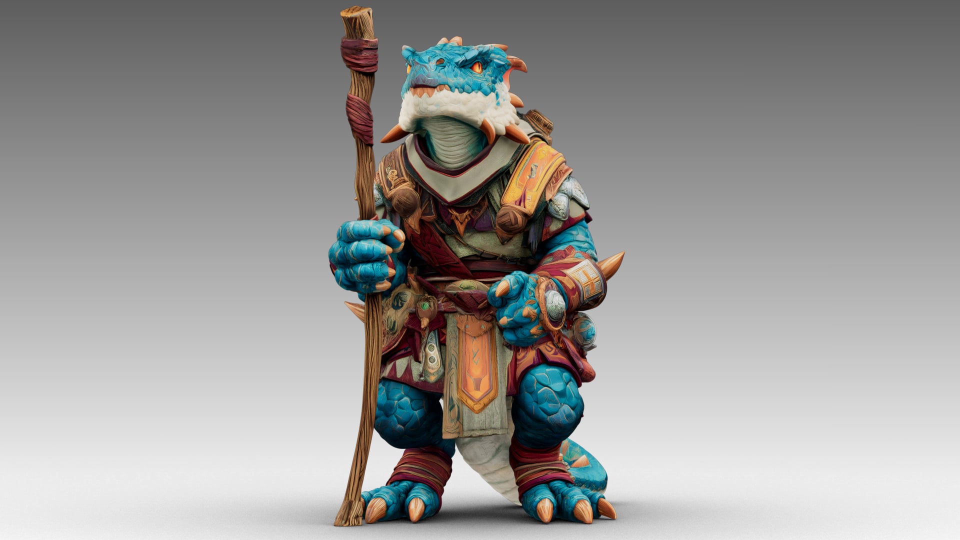 Azure Dragon Knight 3d model