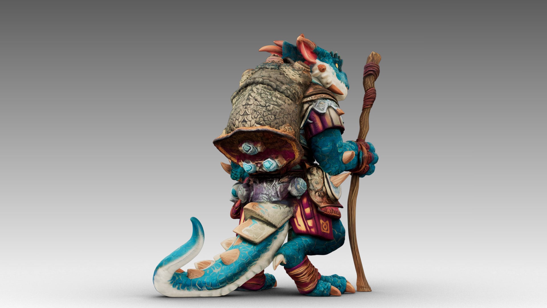 Azure Dragon Knight 3d model