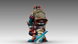 Azure Dragon Knight 3d model