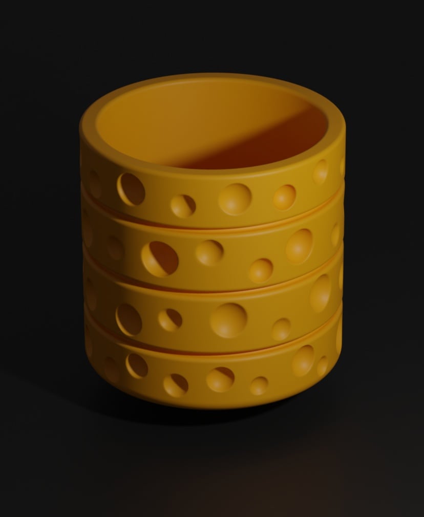Planter - Cheese 3d model