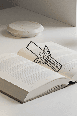Angel Bookmark, Creativity Bookmark, Gift Idea 3d model