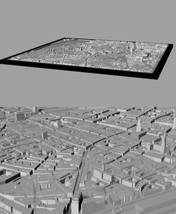 ANTWERP, Skyline 3d map 3d model