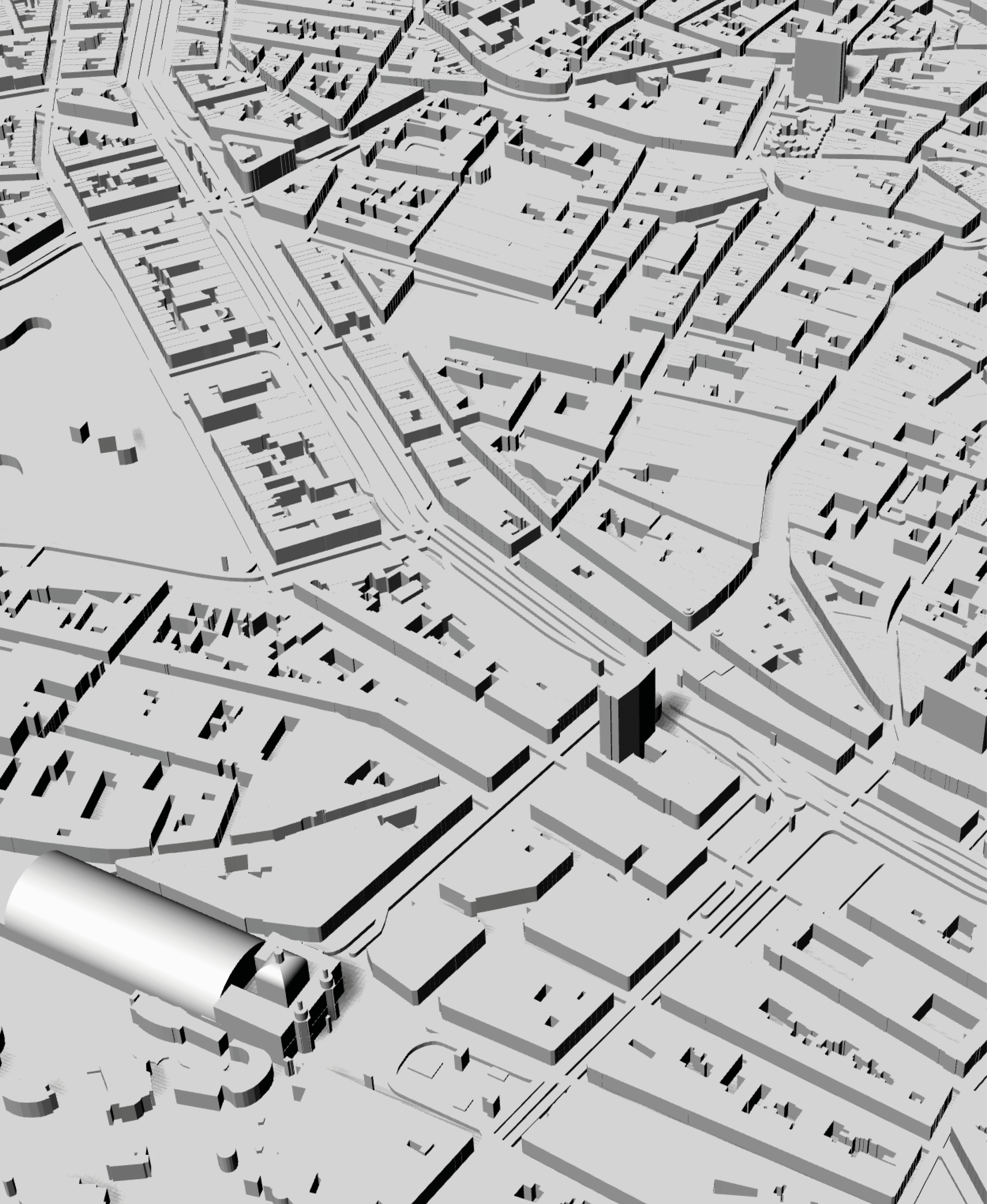 ANTWERP, Skyline 3d map 3d model