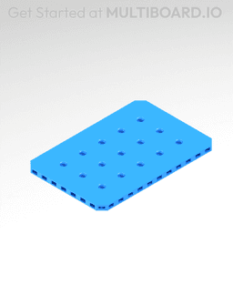6x4 MU - Small Thread MU - MultiBoard Plate 3d model