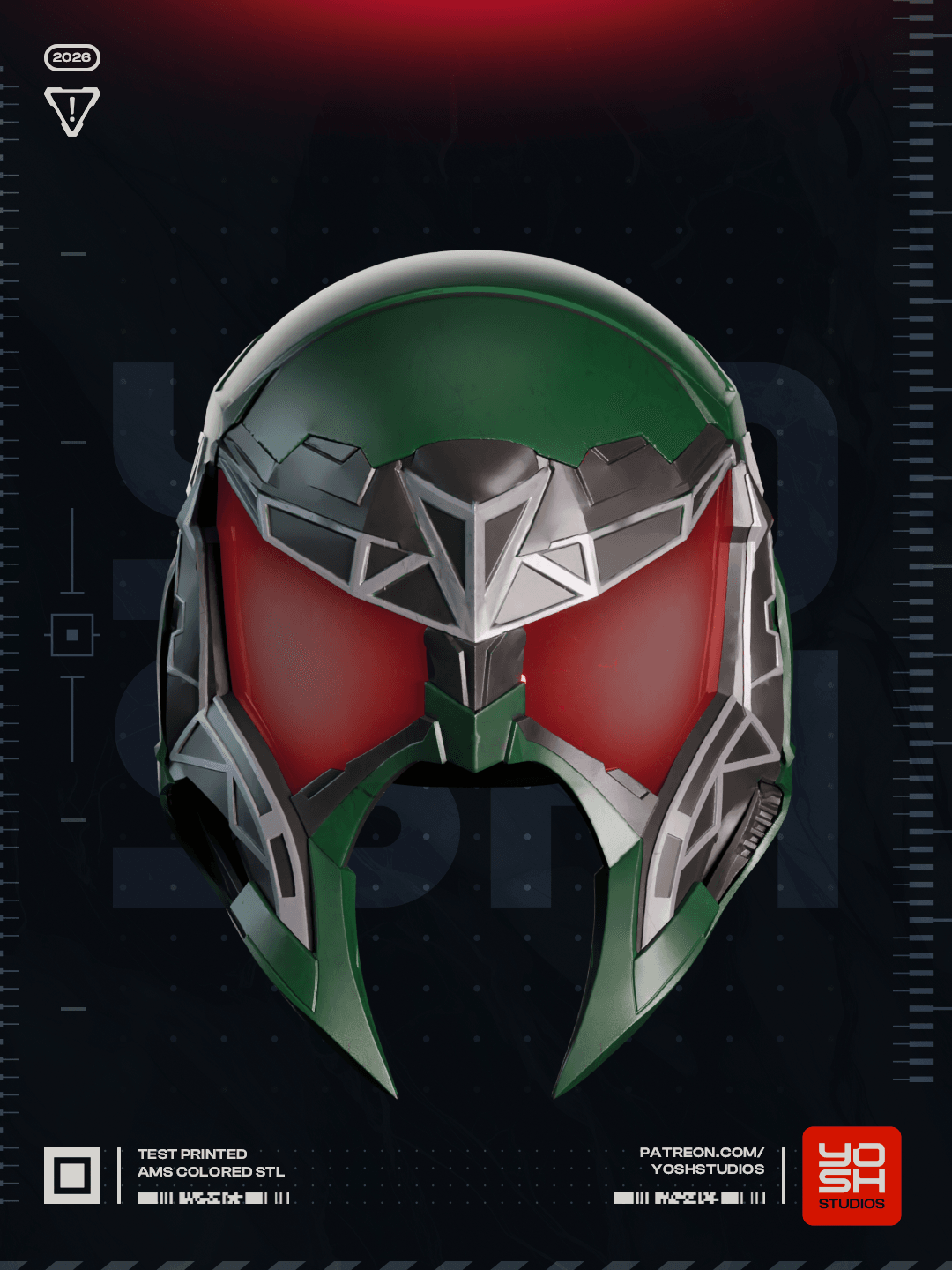 PS4 Scorpion Helmet 3D Printer STL 3d model