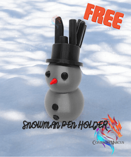 Snowman Pen holder / 3mf included 3d model