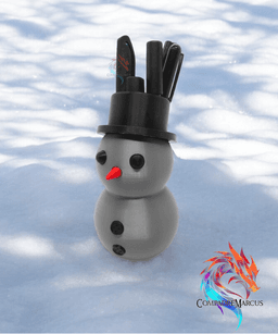 Snowman Pen holder / 3mf included 3d model