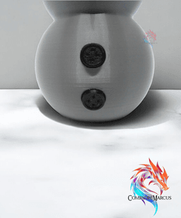 Snowman Pen holder / 3mf included 3d model