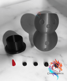 Snowman Pen holder / 3mf included 3d model