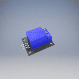 KY-019 Single Channel 120/220v 10A 5v Coil Relay for Arduino / Raspberry Pi 3d model