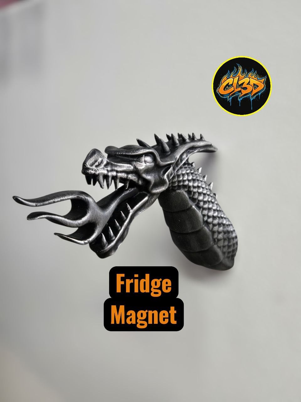 Dragon Head Fridge Magnet 3d model