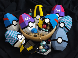 Pokeball Easter Egg Festive Box 3d model