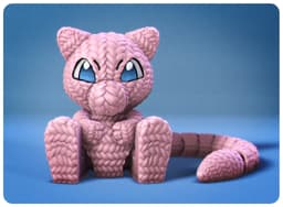 Flexi Crochet Mew 3d model
