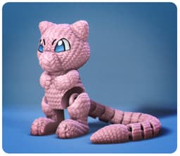 Flexi Crochet Mew 3d model
