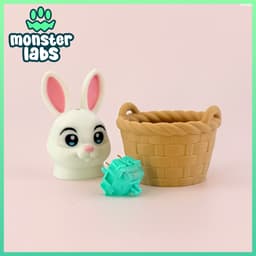 Basket Bunny Fidget Clicker Keychain 3d model