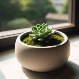 Round Succulent Planter 3d model