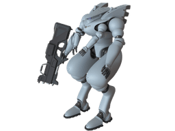 MSDF Type 303 Armoured Suit 3d model