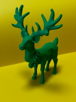 Christmas reindeer figurine 3d model