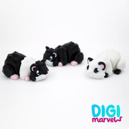 Hamster Flexi + Keychain 3d model