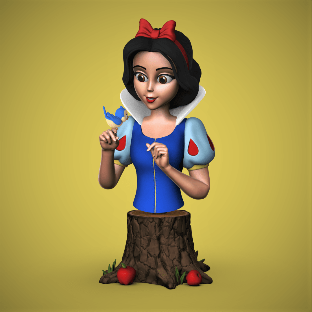 Snow White -Bird Bust 3d model