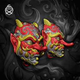 Tengu Wall Mask 3d model