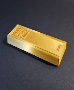 Gold Bar Shaped Storage Box - 2 Tolerances 3d model