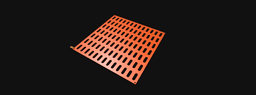 Pegboard 20cmX20cm 3d model