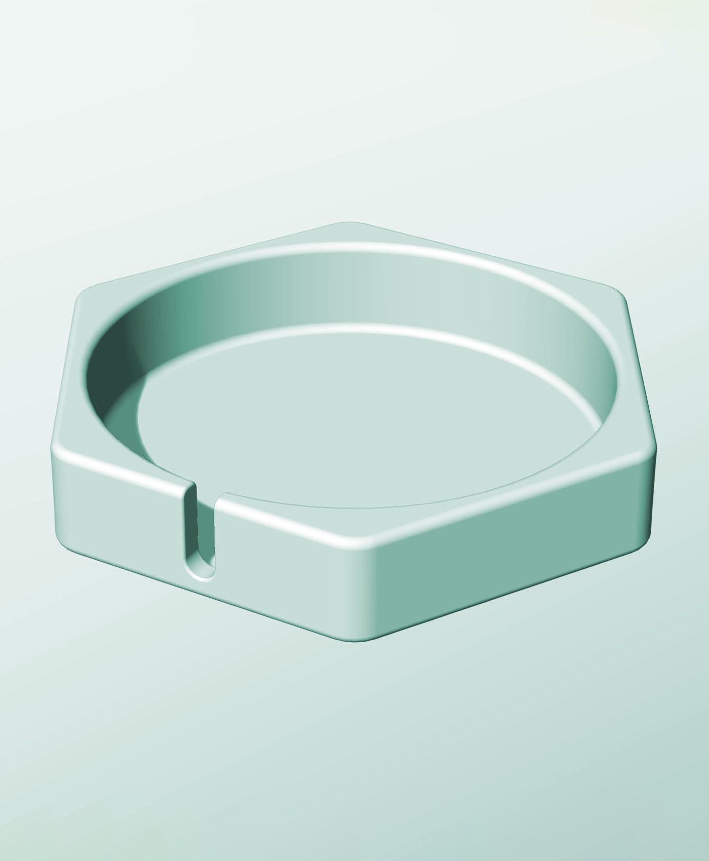 CH162-35-S Slotted container modular stackable module bin box 3d model
