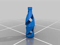 Cutted Glass Bottle series 3d model