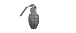 Grenade in scale, but not scaled 3d model