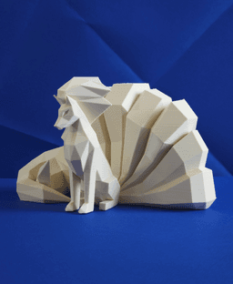 Ninetales Low Poly Pokemon 3d model