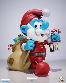 Papa Smurf_MERRY CHRISTMAS Chibi - Premium Collectible 3d model