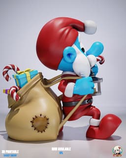 Papa Smurf_MERRY CHRISTMAS Chibi - Premium Collectible 3d model