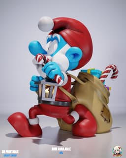 Papa Smurf_MERRY CHRISTMAS Chibi - Premium Collectible 3d model