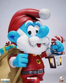 Papa Smurf_MERRY CHRISTMAS Chibi - Premium Collectible 3d model