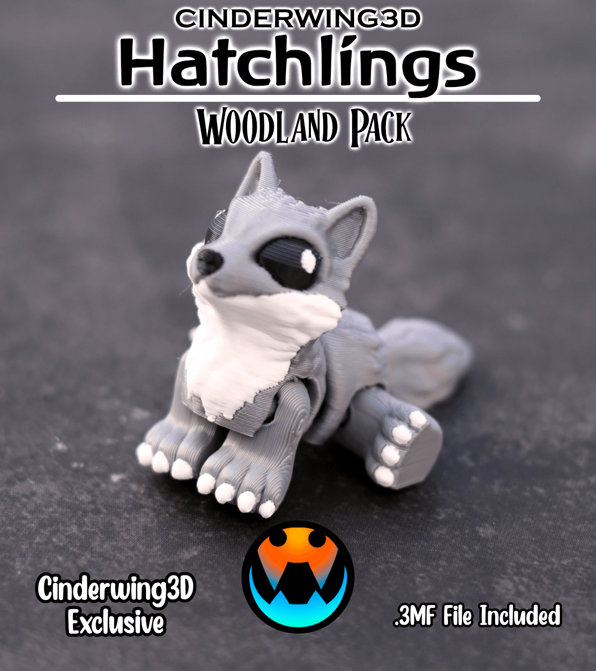 Wolf - Cinder Hatchling 3d model