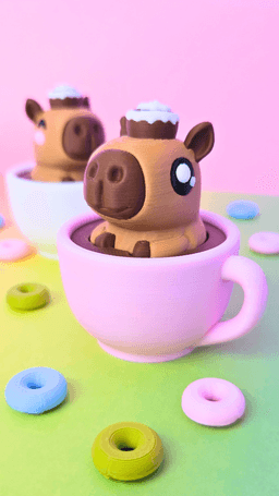 Coffebara & Cereal Ducky Clickers 3d model